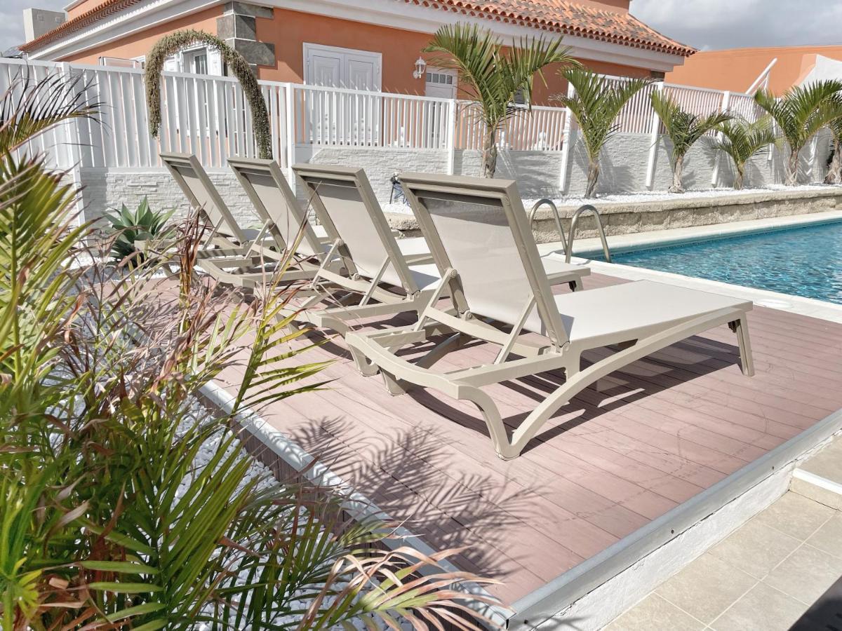 Modern 3Bdr Villa With Heated Pool El Médano Zewnętrze zdjęcie